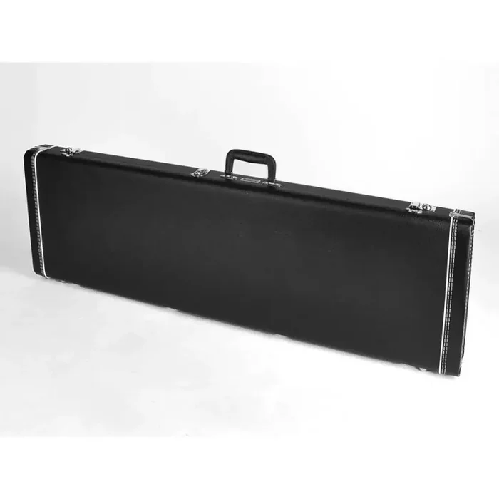 Fender deluxe case for Precision Bass leather handle and ends black tolex & black interior lefthanded