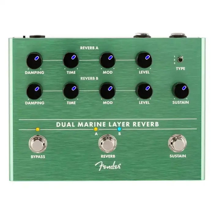 Fender Dual Marine Layer Reverb, effects pedal for guitar or bass