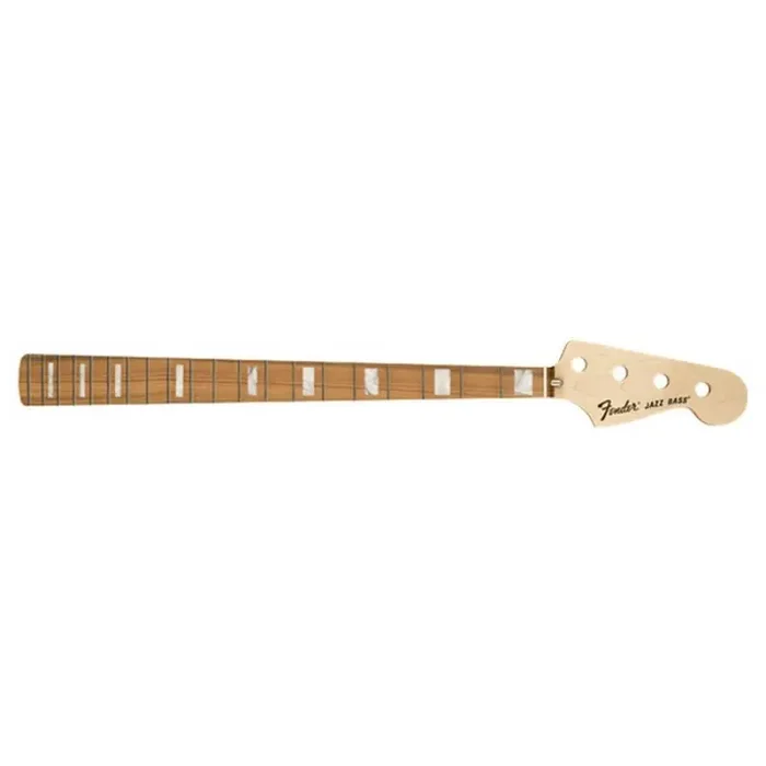 Fender Genuine Replacement Part 70‘s Jazz Bass neck, 20 medium jumbo frets, block inlay, pau ferro fb
