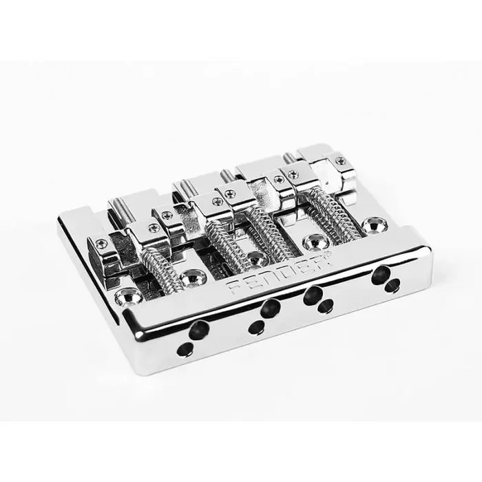 Fender Genuine Replacement Part bridge assembly HiMass 4-string Bass, chrome with zinc saddles