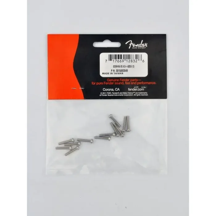 Fender Genuine Replacement Part intonation screws vintage Strat 4-40 x 5/8 nickel 12 pcs
