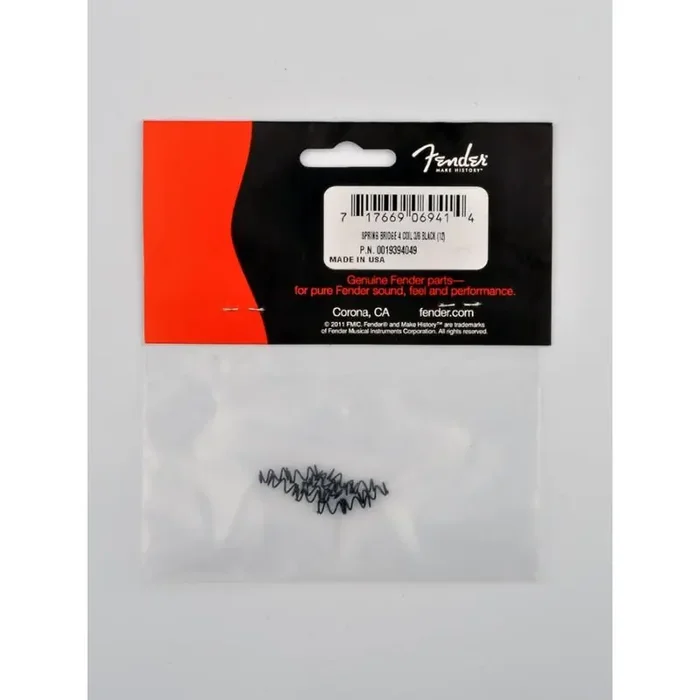 Fender Genuine Replacement Part intonation springs American Deluxe guitars tall 3/8 black 12 pcs