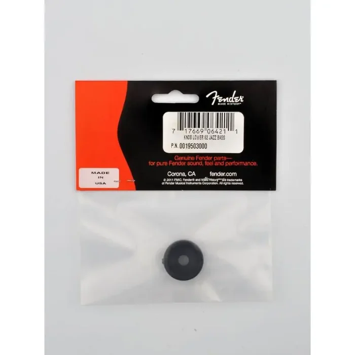 Fender Genuine Replacement Part lower knob for ‘62 Jazz Bass chrome