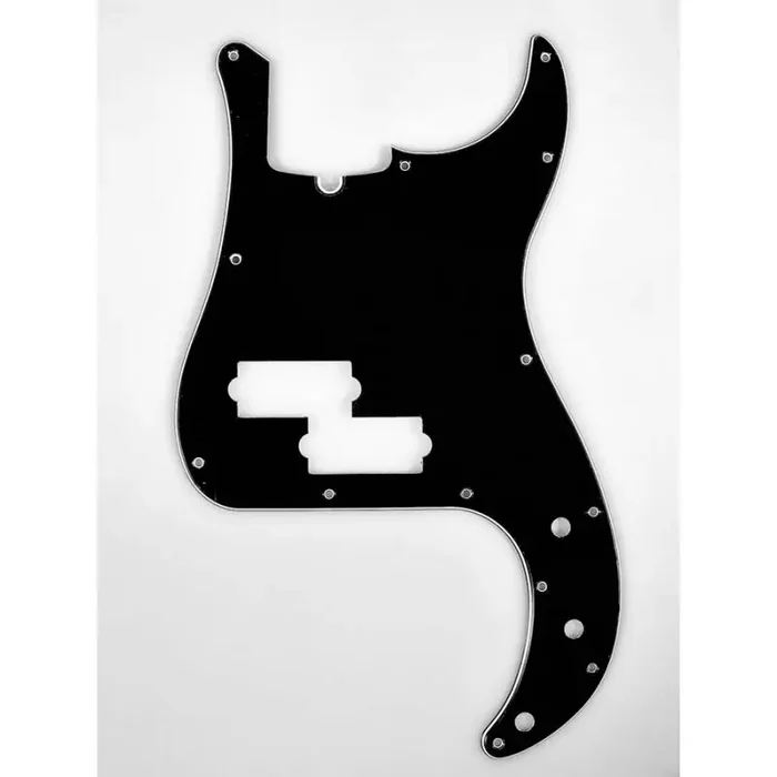 Fender Genuine Replacement Part pickguard Standard Precision Bass 13 screw holes 3-ply with truss rod notch black