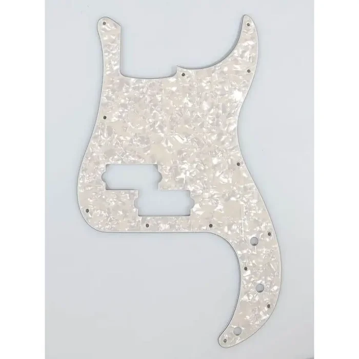 Fender Genuine Replacement Part pickguard Standard Precision Bass 13 screw holes 4-ply white moto