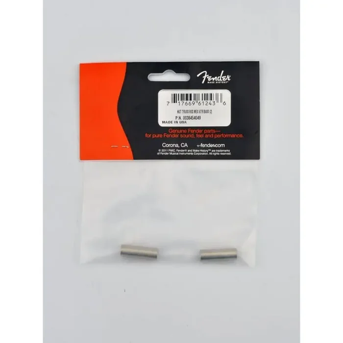 Fender Genuine Replacement Part truss rod nut 3/16 Mexico guitars/basses set of 2