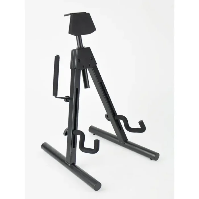 Fender guitar stand ‘Universal A-frame‘ multi-adjustable for most shapes electric + bass guitars