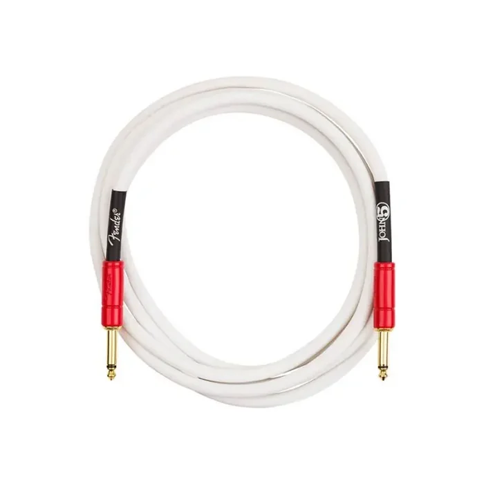 Fender John 5 instrument cable, white and red, 10‘