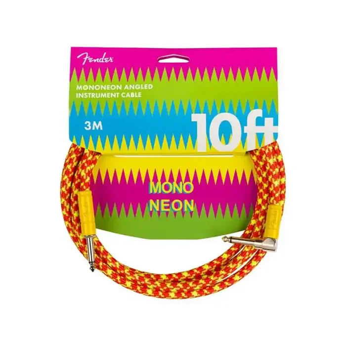 Fender Mononeon 10‘ angled instrument cable, orange