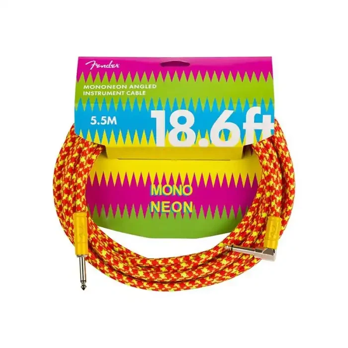 Fender Mononeon 18,6‘ angled instrument cable, orange