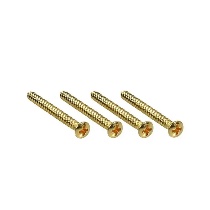 Fender Outlet screw SMA 8×1-3/4 OHP GLD (4)