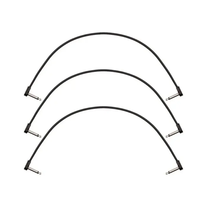 Fender Professional Series Blockchain 16″ patch cable, 3-pack, angle/angle