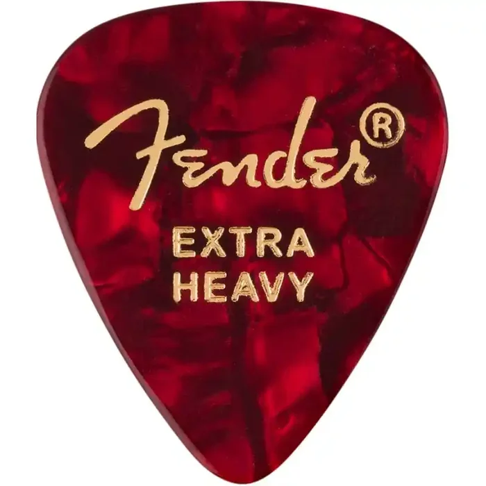 Fender® 351 Picks, XHeavy, Red Moto 12