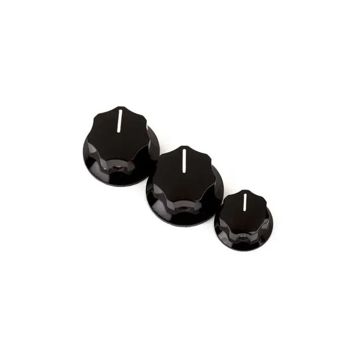 Fender® Jazz Bass® Pot Knobs black (3)