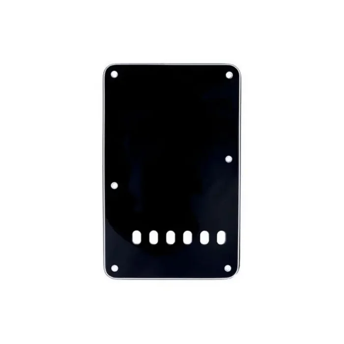 Fender® Strat® Backplate 3ply black 6h.
