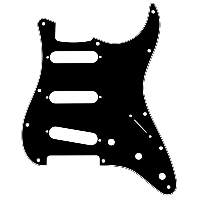 Fender® Strat® Pickguard SSS, 11h, black