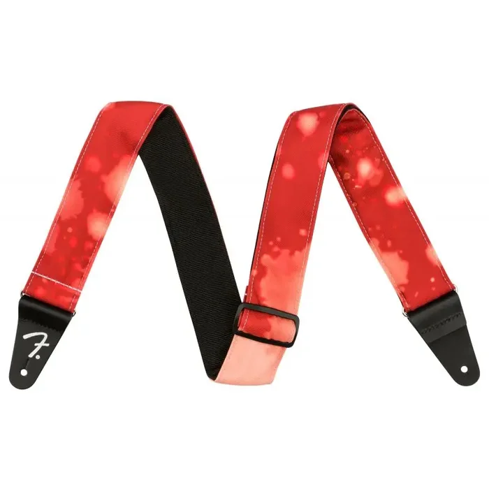 Fender® Tie Dye Acid Wash Strap, red
