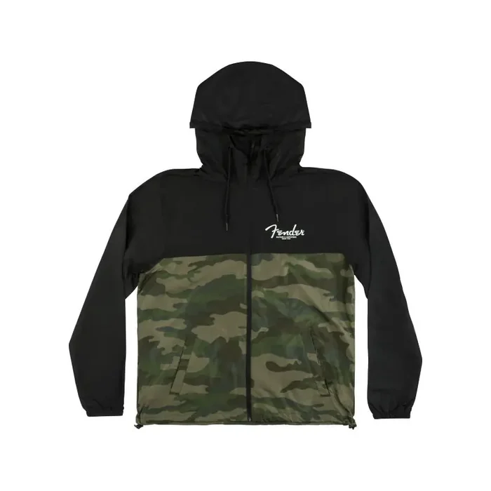 Fender® Windbreaker, Camo and Black, XXL