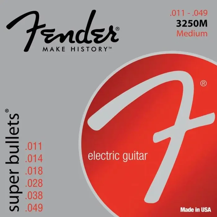 Fender Super Bullets string set electric nickel roundwound medium 011-014-018-025-038-048