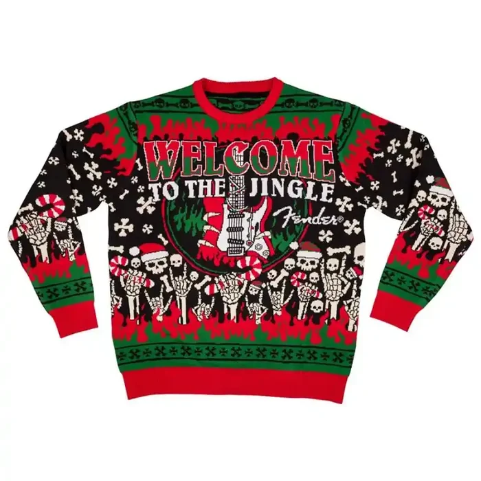 Fender sweater Ugly Christmas 2024, L