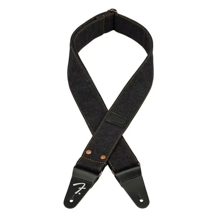 Fender Wrangler riveted denim strap, black