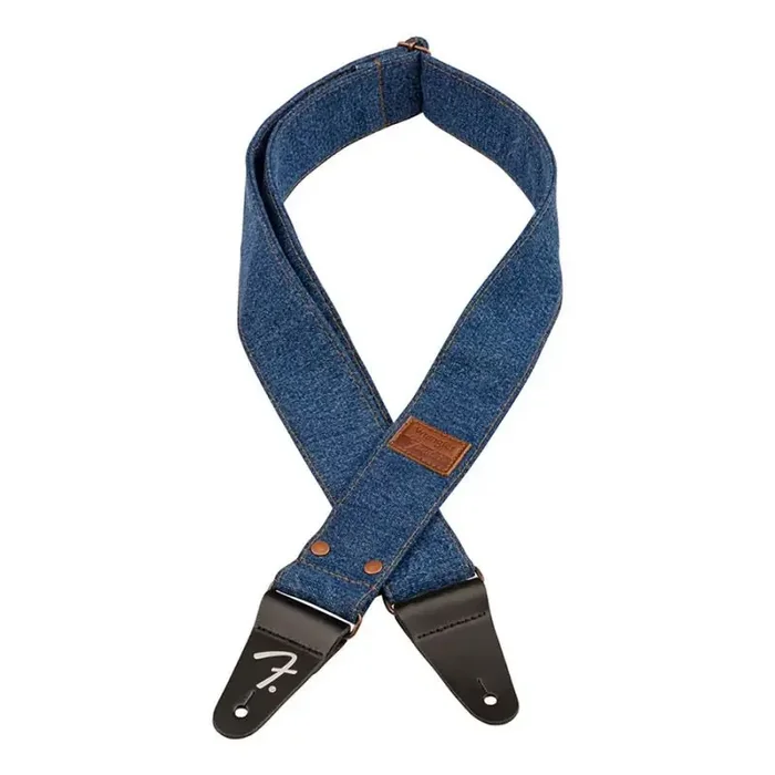 Fender Wrangler riveted denim strap, indigo