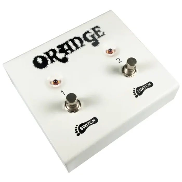 Footswitch Box – Orange, Two Button, LED FS2
