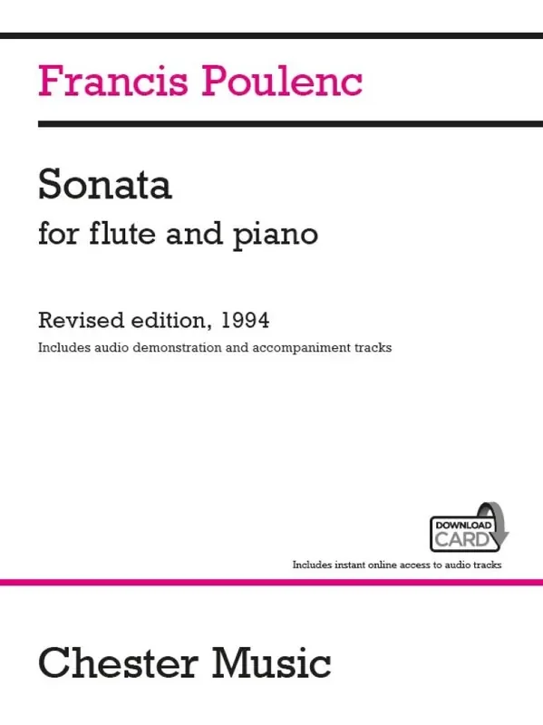 Francis Poulenc Sonata For Flute And Piano Flöte mit Begleitung