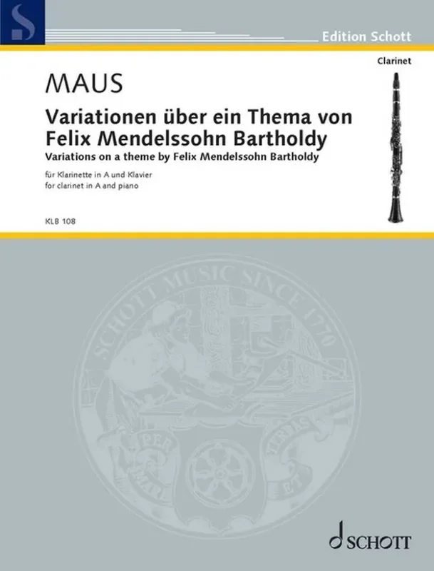 Frank Maus Variations on a theme Klarinette mit Begleitung