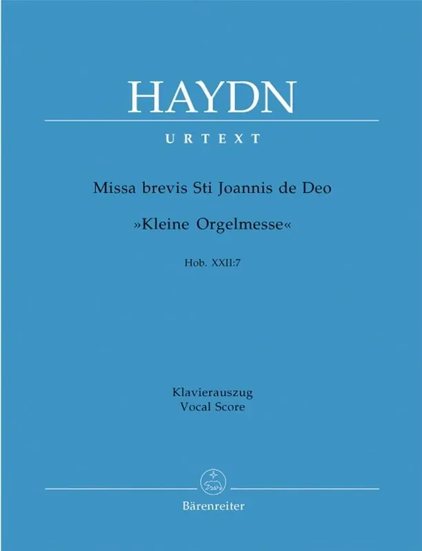 Franz Joseph Haydn Missa Brevis Sancti Joannis De Deo Gemischter Chor mit Begleitung