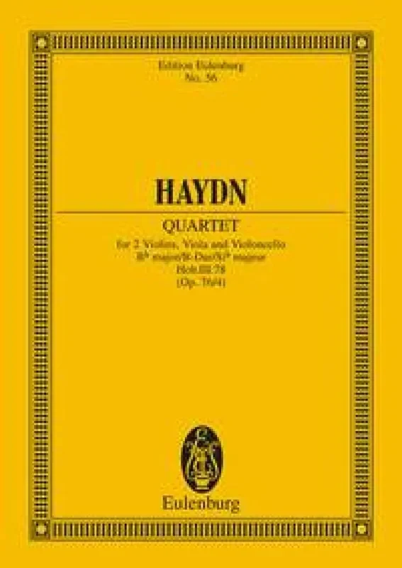 Franz Joseph Haydn String Quartet In B Flat Major Op 76 No 4 Streichquartett