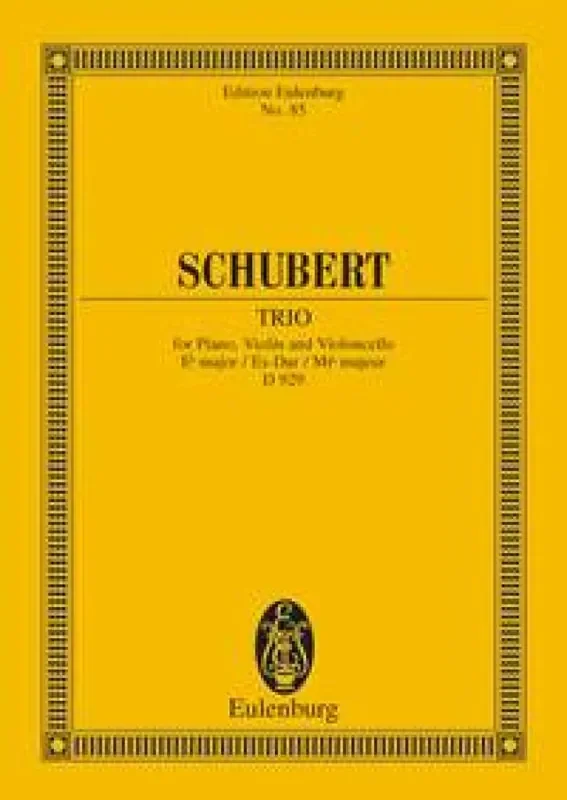 Franz Schubert Klaviertrio Es Op.100 D929 Klaviertrio