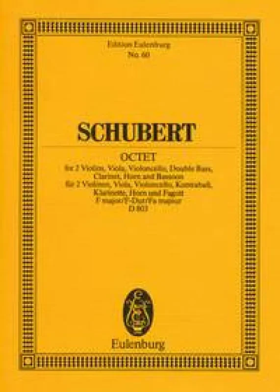 Franz Schubert Octet In F Op.166 Kammerensemble