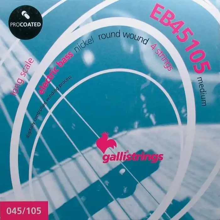 Galli ProCoated 80/20 Bronze snarenset basgitaar, nickel roundwound coated medium, 045-065-085-105