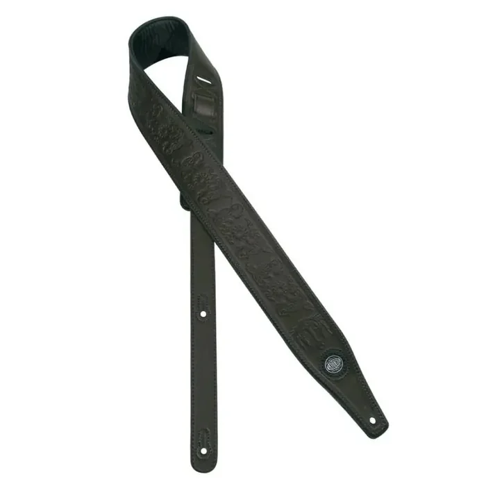 Gaucho Buffalo I Series gitaarriem, topkwaliteit leder, donkerbruin