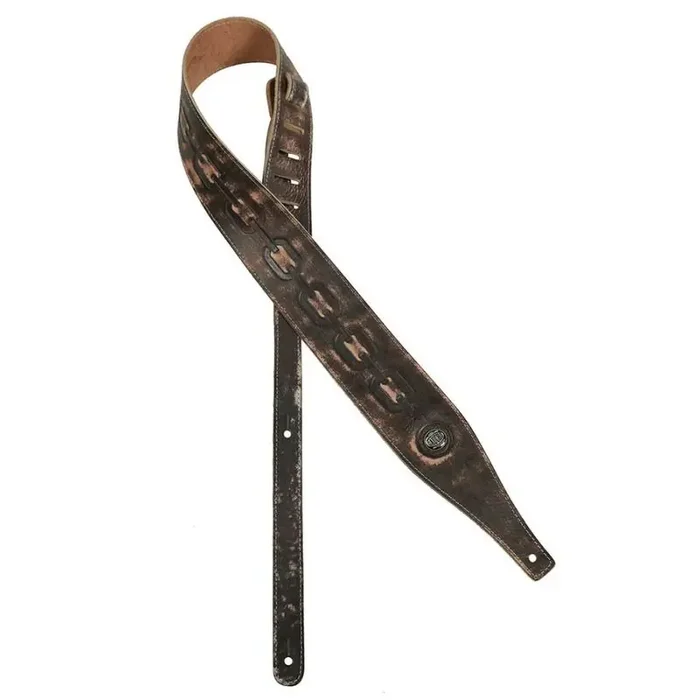 Gaucho Buffalo IV Series guitar strap, faux leather, dark brown