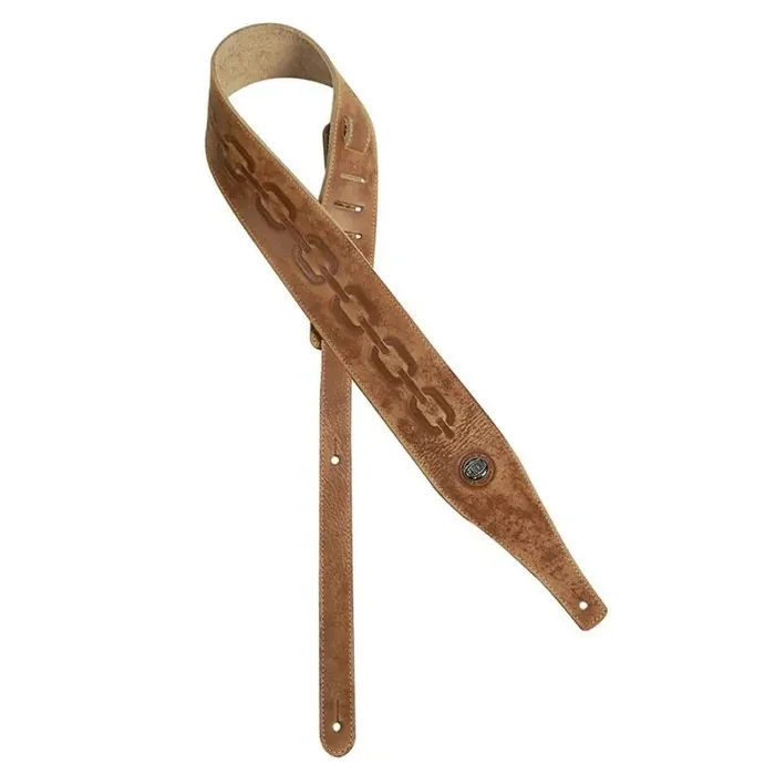 Gaucho Buffalo IV Series guitar strap, faux leather, light brown