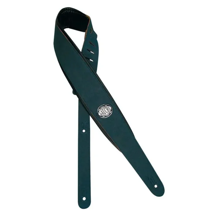 Gaucho Padded Series gitaarriem, blauw, gevoerde zwarte achterzijde