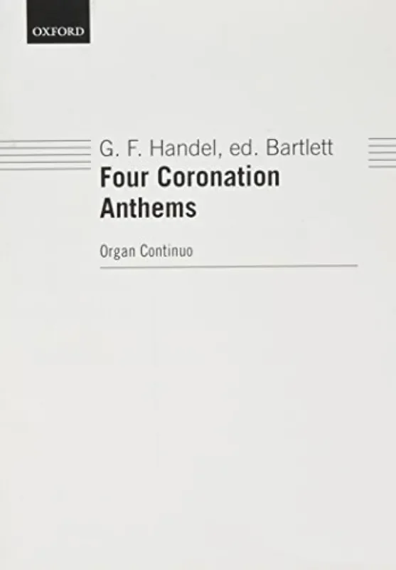Georg Friedrich Händel Four Coronation Anthems Gemischter Chor mit Ensemble