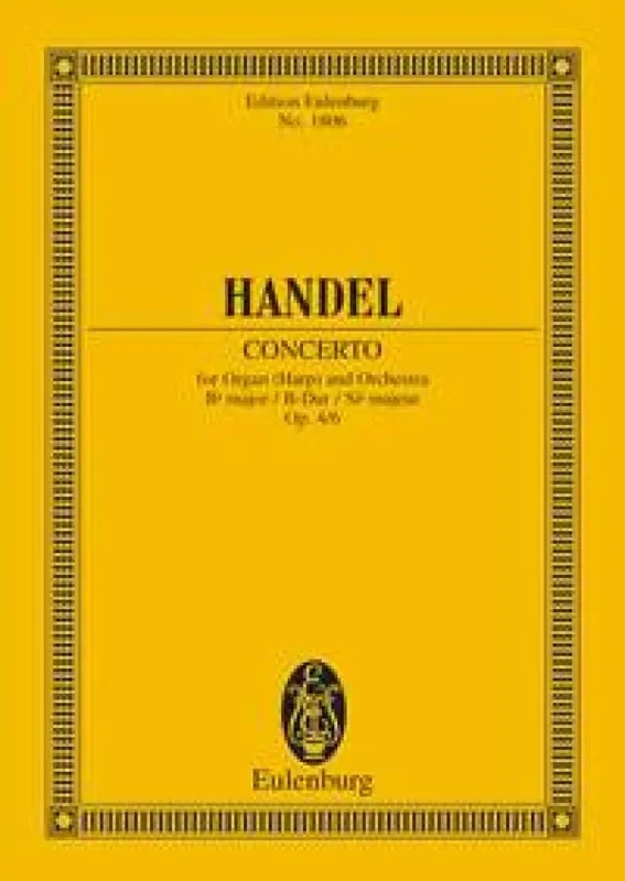 Georg Friedrich Händel Organ Concerto No. 6 B Flat Major Op. 4 No. 6 Orgel