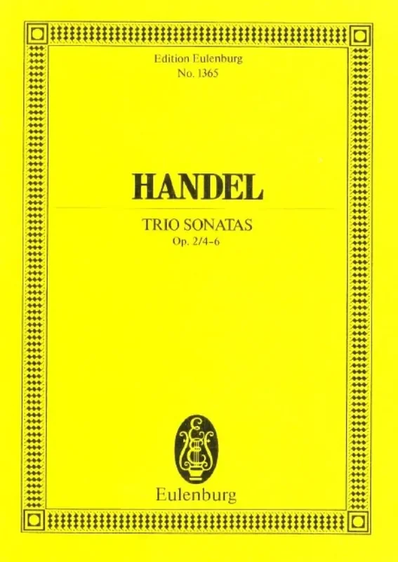 Georg Friedrich Händel Sonate A Tre Op. 2 N. 4,5,6 (Lam) Kammerensemble