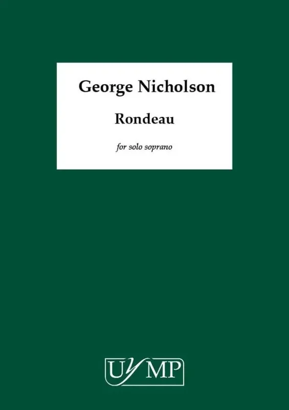 George Nicholson Rondeau Gesang Solo
