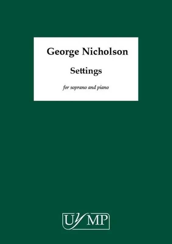 George Nicholson Settings Gesang mit Klavier