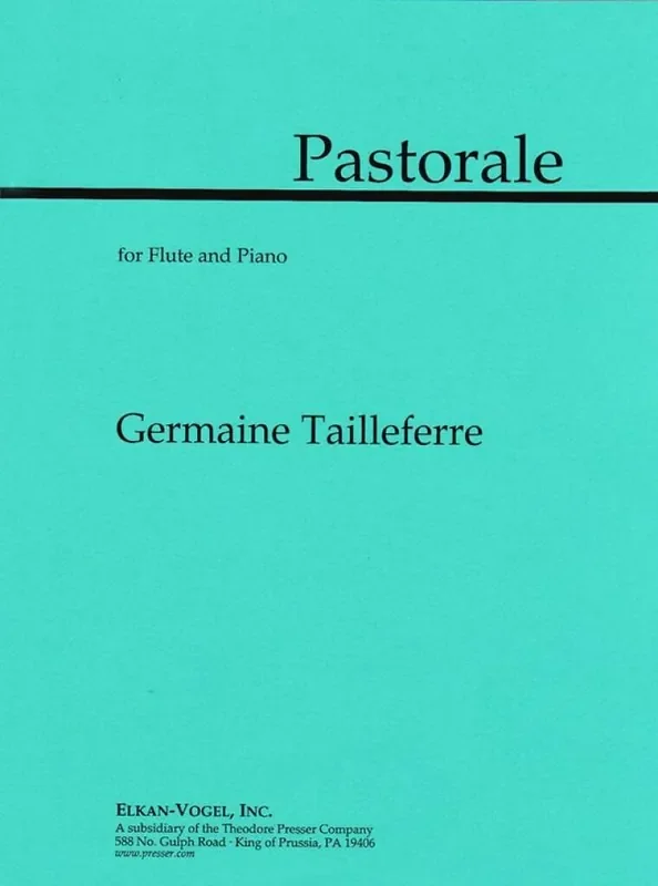 Germaine Tailleferre Pastorale Flöte mit Begleitung