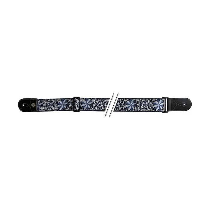Gewa Gitarrengurt F&S Folk Jacquard Blue-White