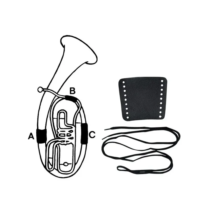 Gewa Handschutz Leder Tenorhorn Teil B