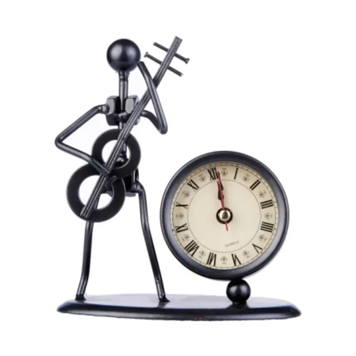 Gewa Skulptur mit Uhr Bassgitarre