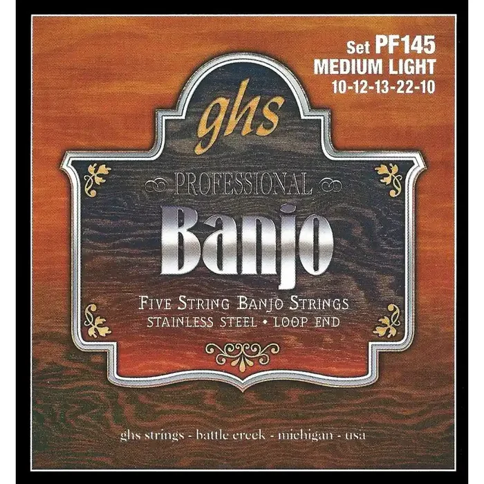 GHS PF145 5-Str. Banjo, Med/Light
