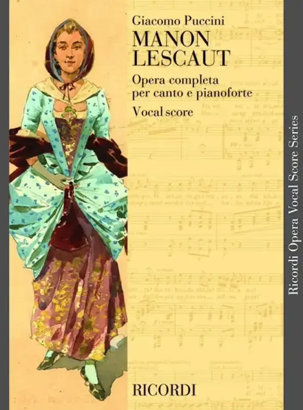 Giacomo Puccini Manon Lescaut Opern Klavierauszug
