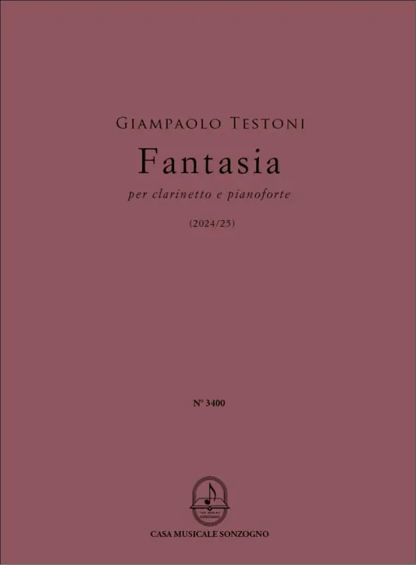 Giampaolo Testoni Fantasia Klarinette mit Begleitung